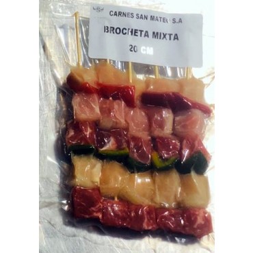 BROCHETA MIXTA, 20CM. 60G.